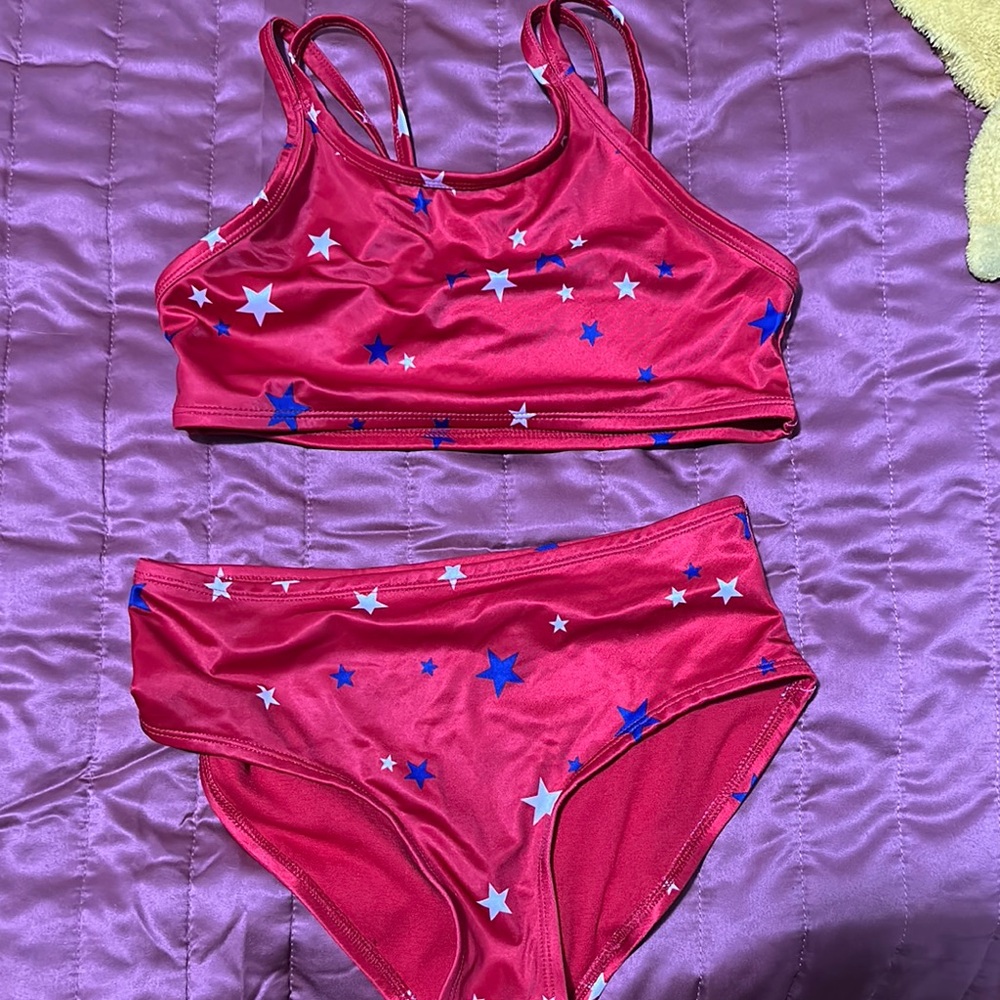 Oasis Red and Blue Bikini Set Swimwear